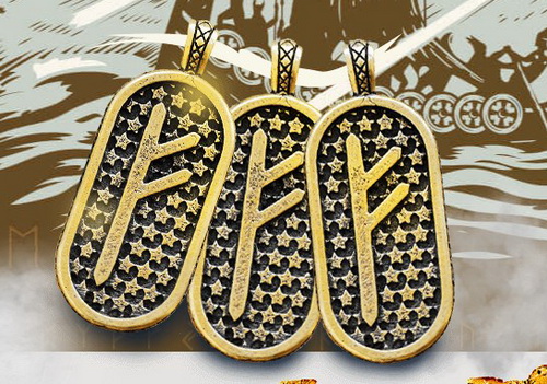 Fehu Amulet καλή τύχη